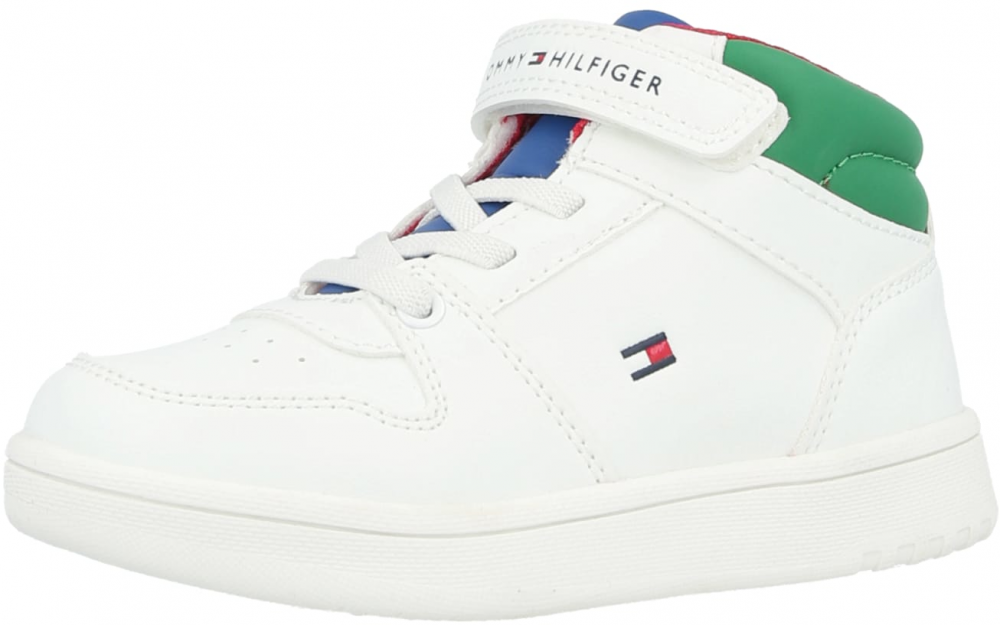 TOMMY HILFIGER Tenisky 'SKYLER'  námornícka modrá / jedľová / biela