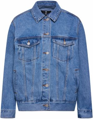 Missguided Prechodná bunda 'OVERSIZED DENIM JACKET'  modrá denim