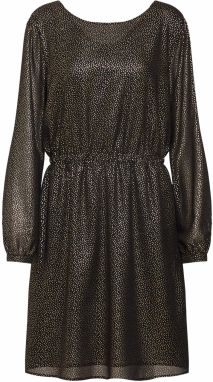 OBJECT Šaty 'OBJHOLLIE L/S DRESS A WI'  zlatá / čierna