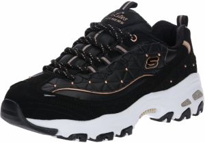 SKECHERS Nízke tenisky 'D'lites'  čierna / biela