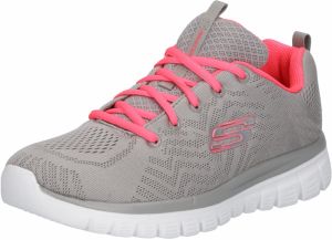 SKECHERS Nízke tenisky 'Graceful Get Connected'  sivá / ružová