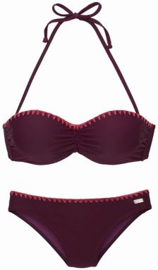BUFFALO Bikiny  baklažánová