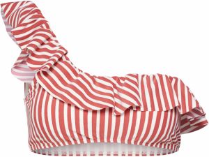 BILLABONG Bikinový top 'dos palmas ruffle'  červená / biela