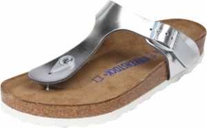 BIRKENSTOCK Žabky 'Gizeh SFB'  strieborná