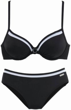 LASCANA Bikiny  čierna / biela