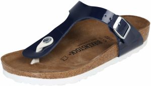 BIRKENSTOCK Žabky 'Gizeh'  modré / strieborná