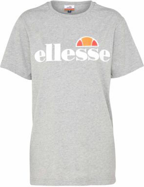 ELLESSE Tričko 'Albany'  sivá melírovaná / oranžová / melónová / biela