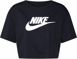 Nike Sportswear Tričko  čierna / biela