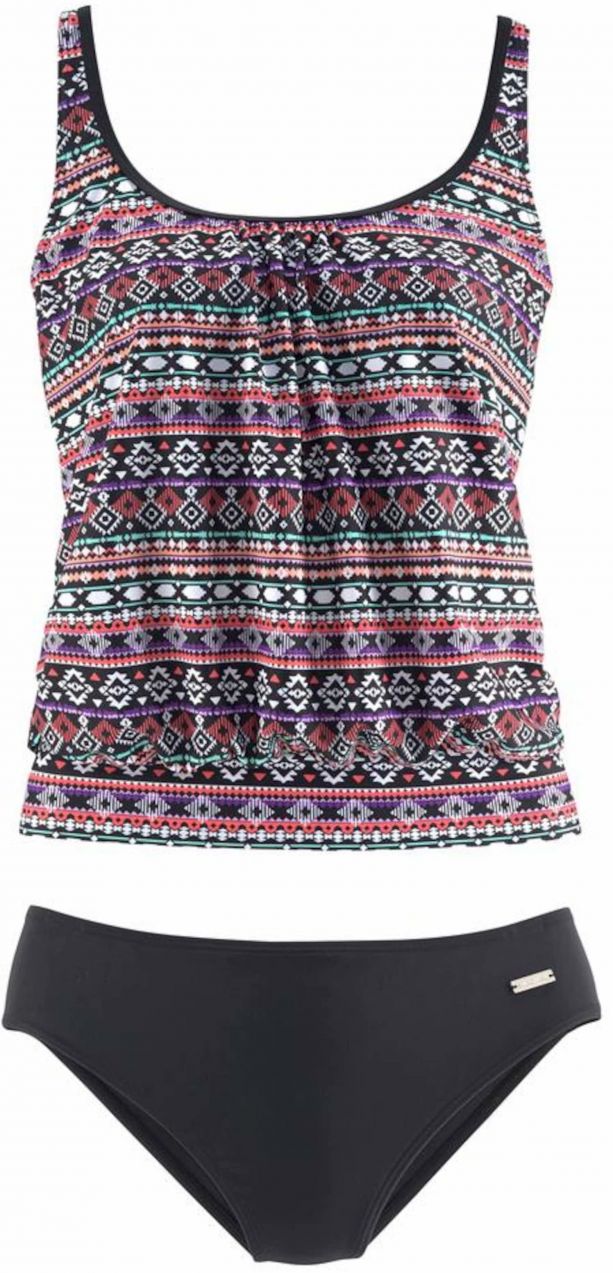 LASCANA Tankiny  zmiešané farby / čierna