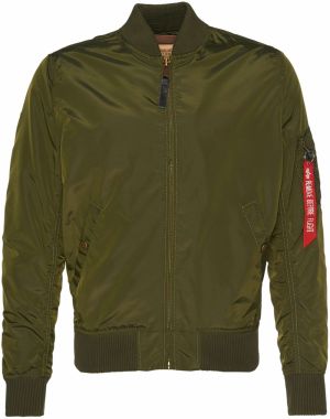 ALPHA INDUSTRIES Prechodná bunda 'MA-1 TT'  tmavozelená