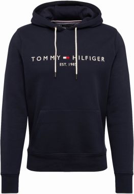 TOMMY HILFIGER Mikina  tmavomodrá / červená / biela