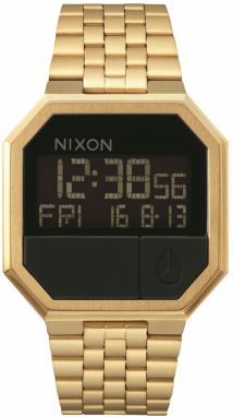 Nixon Digitálne hodinky 'Re-Run'  zlatá / čierna