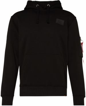 ALPHA INDUSTRIES Mikina  červená / čierna / biela