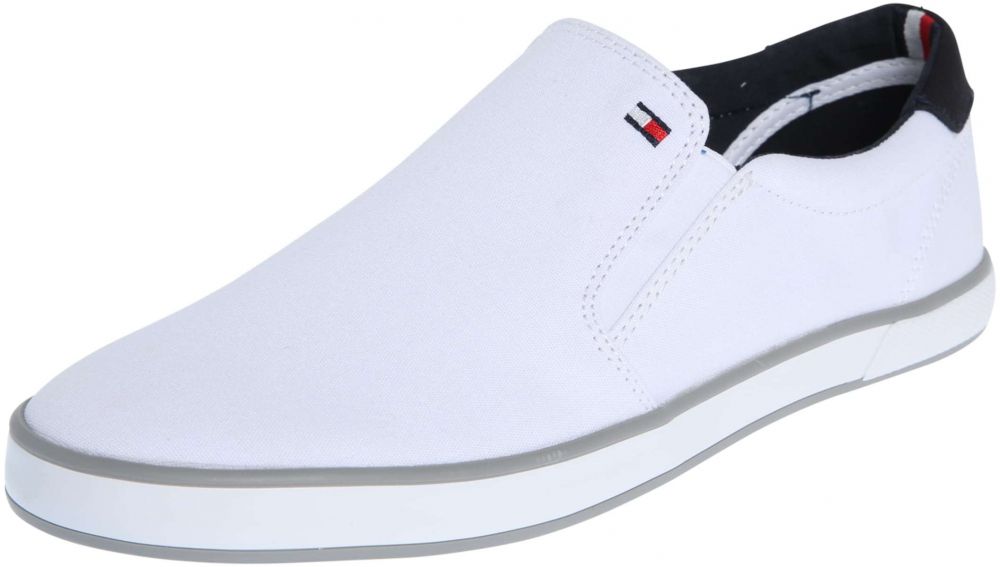 TOMMY HILFIGER Slip-on obuv  tmavomodrá / červená / biela