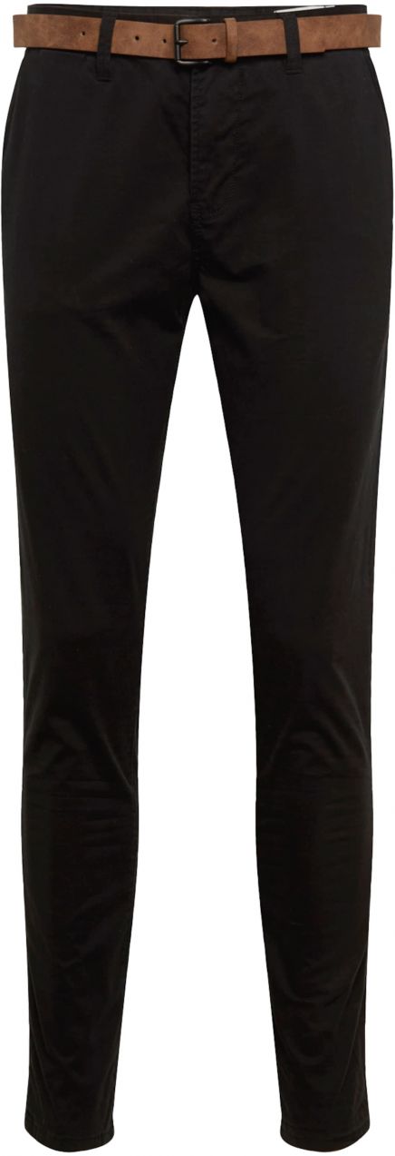 TOM TAILOR DENIM Chino nohavice  čierna