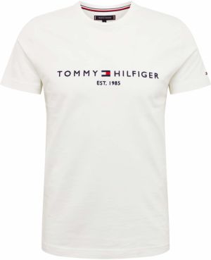 TOMMY HILFIGER Tričko  tmavomodrá / červená / biela