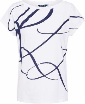 Lauren Ralph Lauren Tričko 'GRIETA'  tmavomodrá / biela