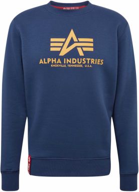 ALPHA INDUSTRIES Mikina  námornícka modrá / zlatá