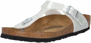 BIRKENSTOCK Žabky 'Gizeh'  strieborná / biela