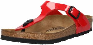 BIRKENSTOCK Žabky 'Gizeh'  červená / čierna