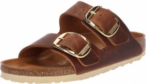 BIRKENSTOCK Šľapky 'Arizona Big Buckle'  koňak / zlatá
