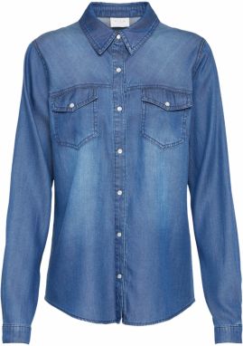 VILA Blúzka 'VIBista'  modrá denim