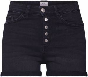 ONLY Džínsy 'ONLHUSH HW BUTTON SHORTS BOX'  čierny denim