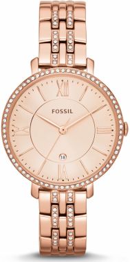 FOSSIL Analógové hodinky  ružové zlato / čierna