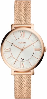 FOSSIL Analógové hodinky 'Jacqueline'  ružové zlato / biela