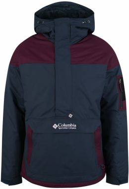 COLUMBIA Outdoorová bunda  tmavosivá / vínovo červená