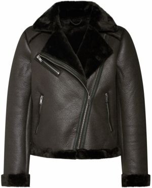 PIECES Prechodná bunda 'CHARLENA AVIATOR'  tmavozelená