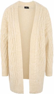 Vero Moda Curve Kardigán 'VMRUVA LS OVERSIZE CARDIGAN CURVE'  béžová