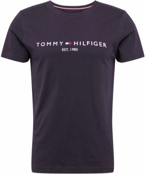 TOMMY HILFIGER Tričko  námornícka modrá / čierna / biela