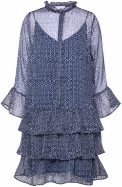 Neo Noir Košeľové šaty 'Iben Mosaic Dress'  modré