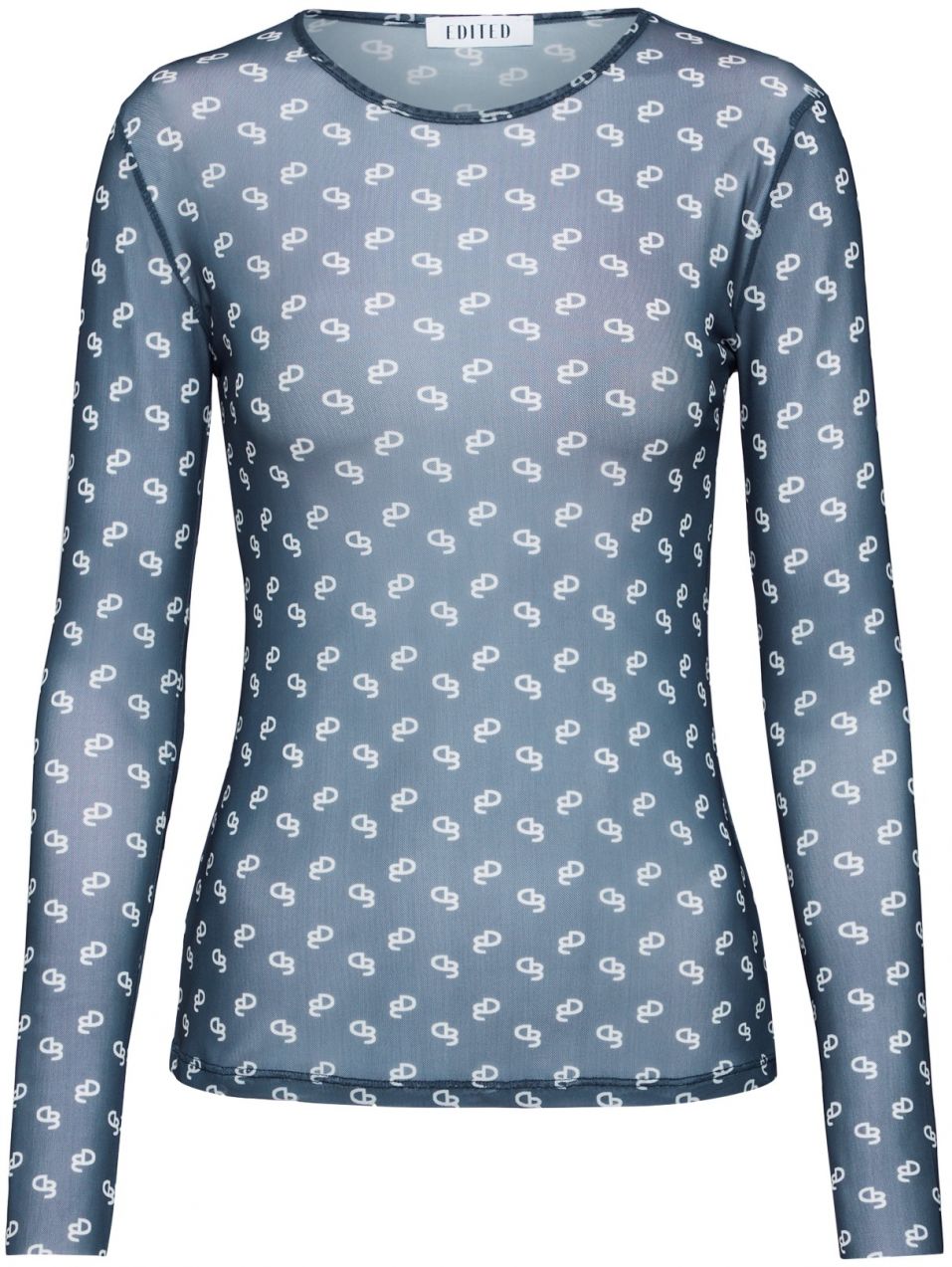 EDITED Tričko 'Giovanna'  modrá / biela