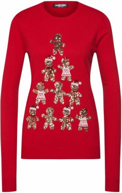 Fashion Union Sveter 'GINGERBREAD'  červená