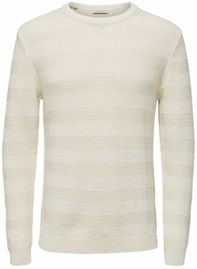 SELECTED HOMME Sveter  biela