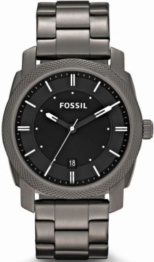 FOSSIL Analógové hodinky 'Machine'  grafitová / čierna