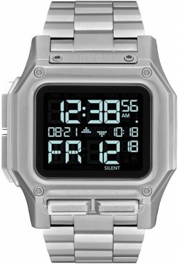 Nixon Digitálne hodinky 'Regulus SS'  čierna / strieborná