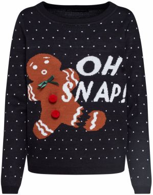 ONLY Sveter 'OHSNAP'  čierna