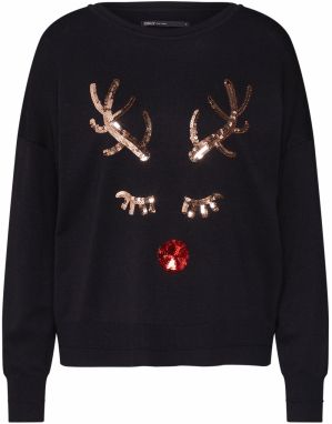 ONLY Sveter 'onlXDEER L/S PULLOVER KNT'  čierna