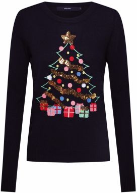 VERO MODA Sveter 'CHRISTMASTREE'  čierna