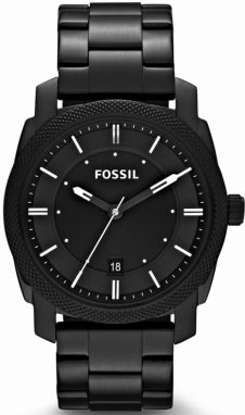 FOSSIL Analógové hodinky 'Machine'  čierna