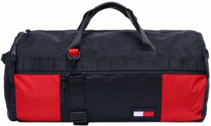 TOMMY HILFIGER Cestovná taška 'TOMMY CONVERTIBLE DUFFLE'  modré / červené / biela