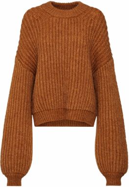 Samsoe Samsoe Sveter 'Dona crew neck 11213'  hnedé / žlté