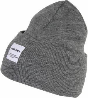 JACK & JONES Čiapky  sivá / biela