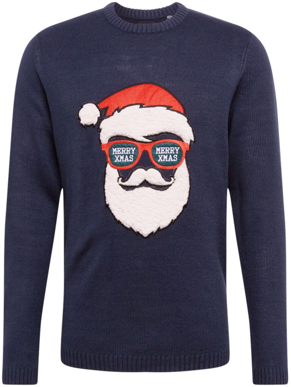 Only & Sons Sveter 'XMAS'  krémová / tmavomodrá / tmavozelená / červená