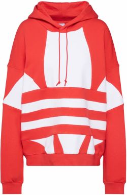 ADIDAS ORIGINALS Mikina  biela / oranžovo červená