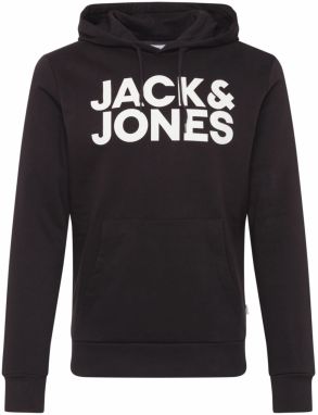 JACK & JONES Mikina  antracitová / biela