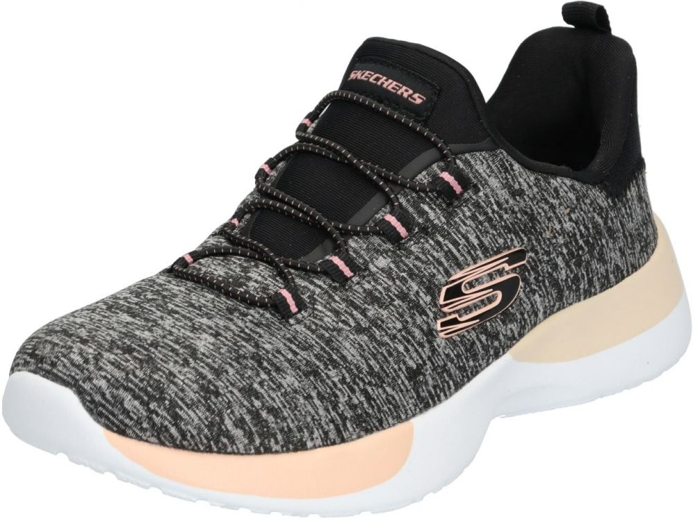 SKECHERS Nízke tenisky 'Dynamight Break Through'  sivá / lososová / čierna